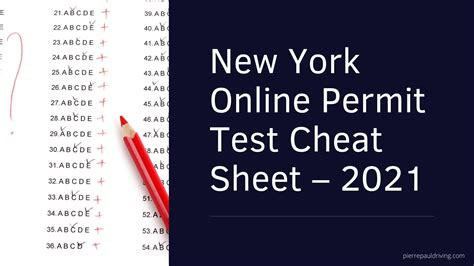 is ny permit test hard|nys permit test cheat sheet.